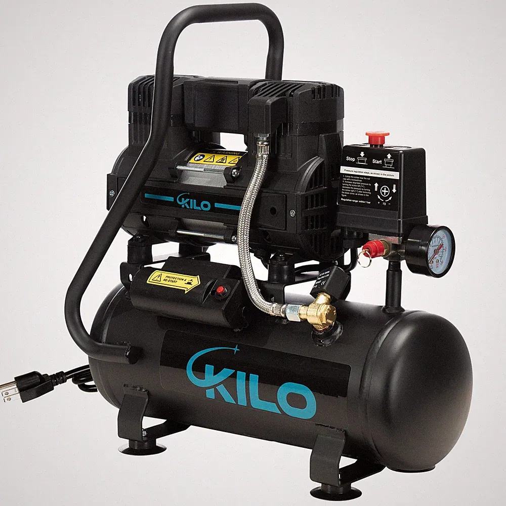 2 Gallon Oil Free Air Compressor 1.0HP Max.100 PSI Pressure 65dB Compressor