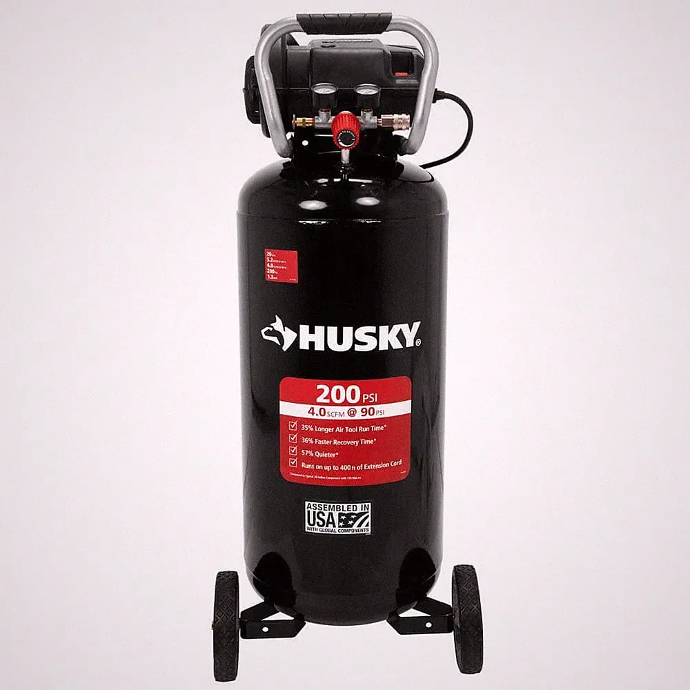 20 Gal. 200 PSI Oil Free Portable Vertical Electric Air Compressor