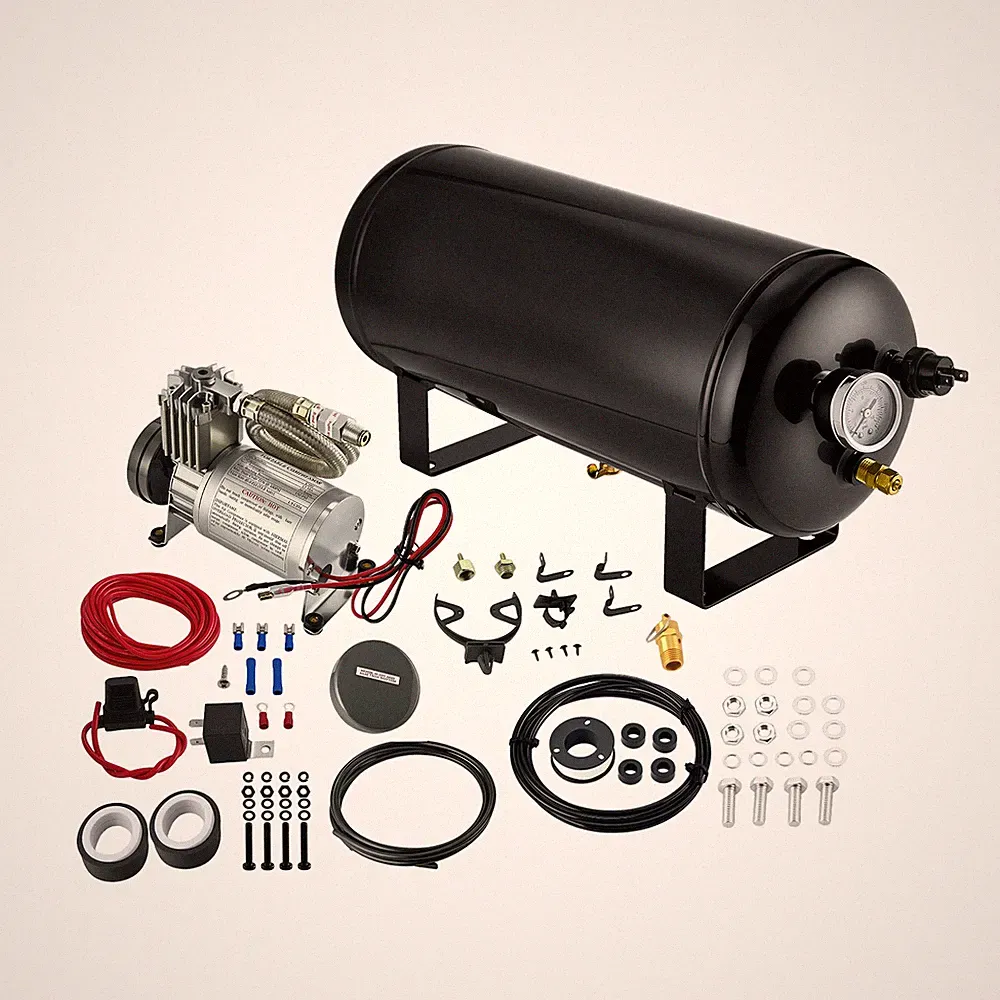 12V Air Compressor 2 Gallon Tank Kit 6 Ports 1/4" NPT 150PSI for Vehicles