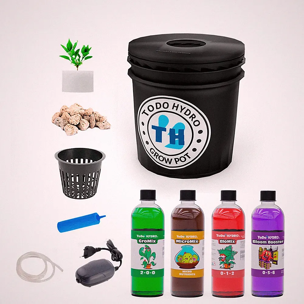 Grow Pot Original 2gal DWC Hydro Bucket Kit with Air Pump, Nutrients & More