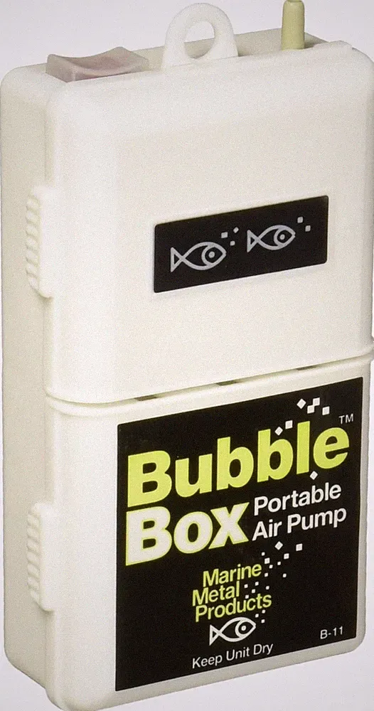 Marine Metal B11 Bubble Box Portable Air Pump Live Well Fish Bait Bucket Aerator